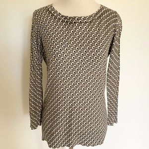 ANN TAYLOR BOATNECK 3/4 SLEEVE COTTON KNIT